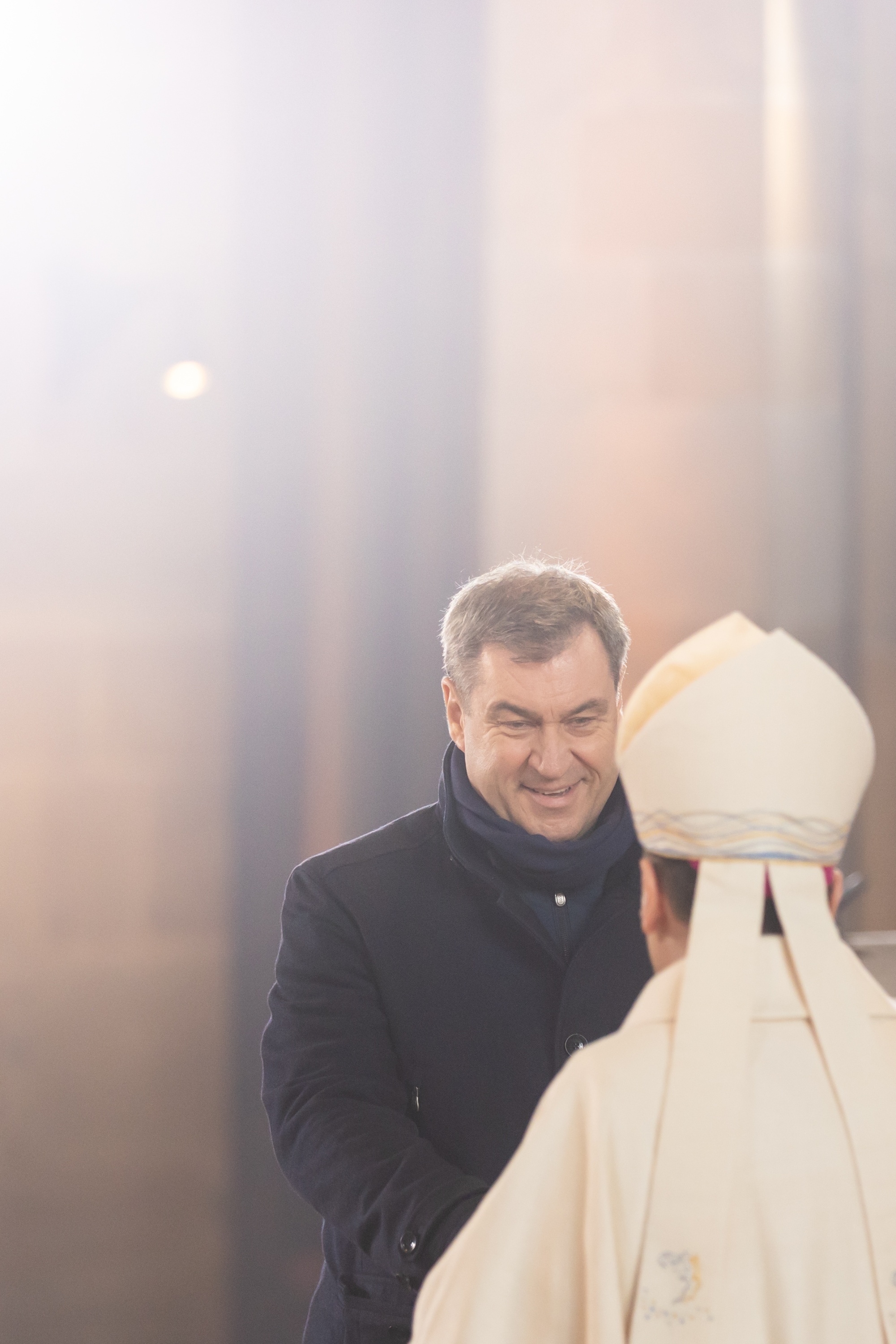 Bayerischer Ministerpräsident Markus Söder gratuliert Amtseinführung Erzbischof Herwig Gössl