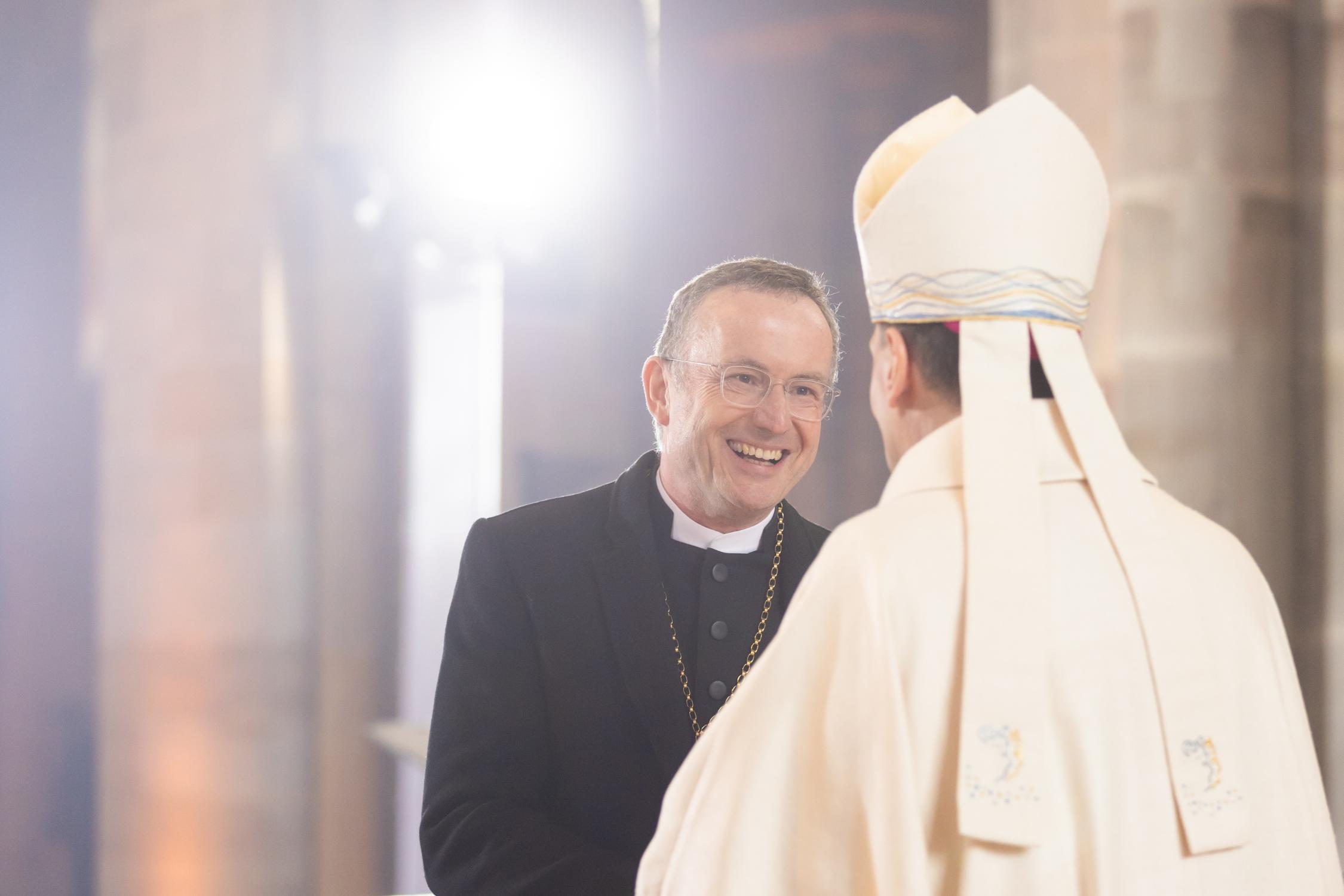 Christian Kopp, Evangelisch-Lutherischer Landesbischof von Bayern gratuliert Amtseinführung Erzbischof Herwig Gössl