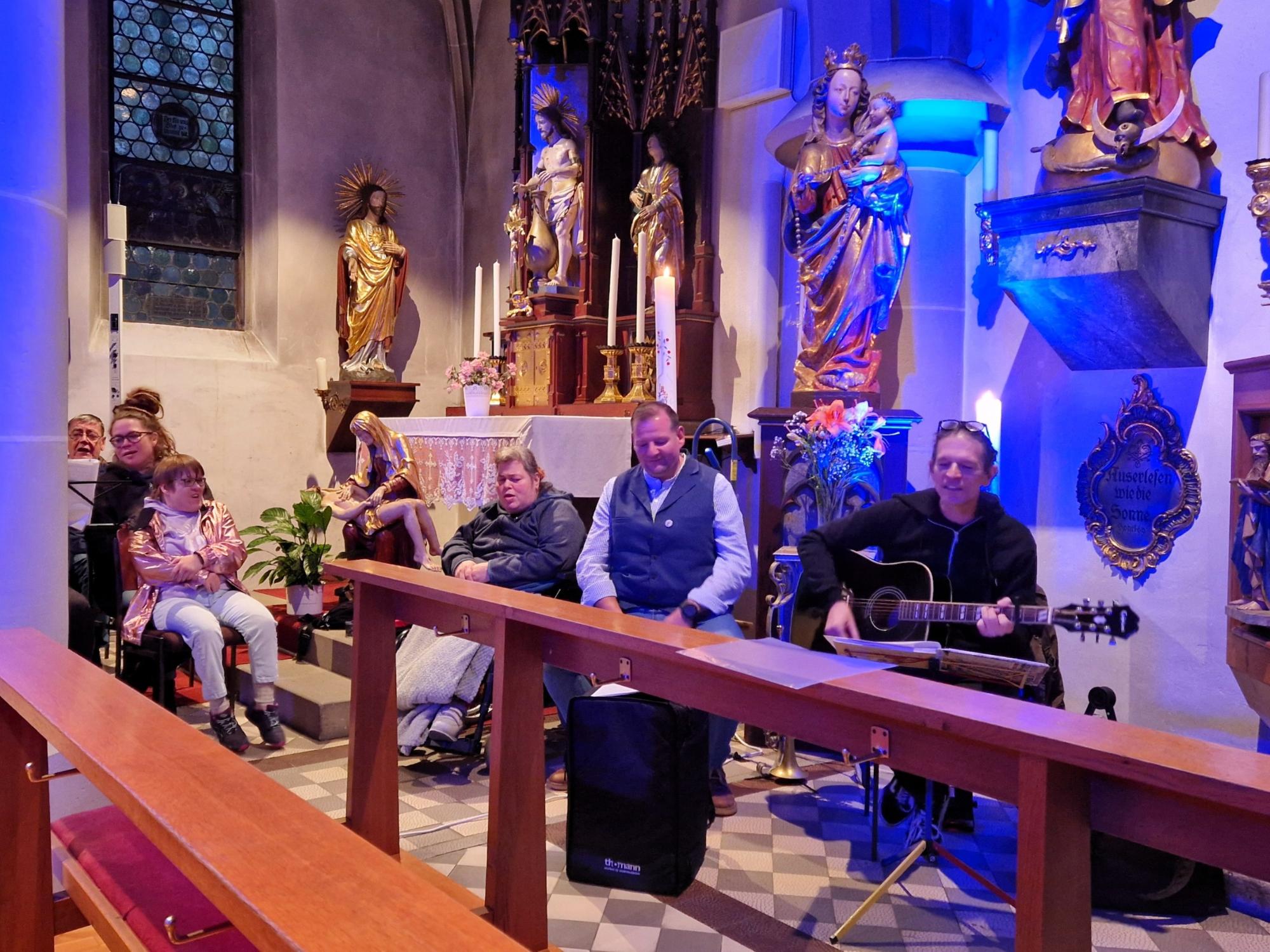 Die Horst Frenzel Band umrahmte den Gottesdienst SSB-Gottesdienst 25.10.26 in Steinwiesen
